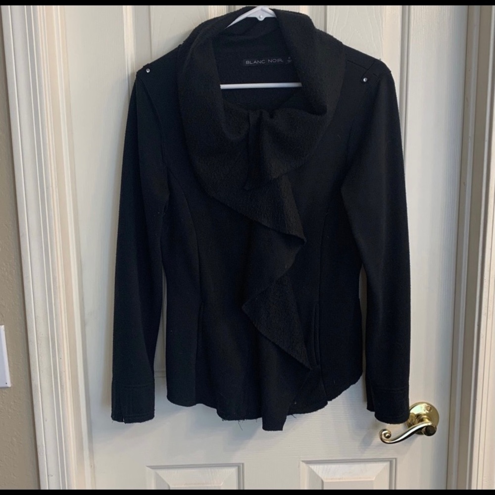 Blanc Noir Asymmetrical Zip Jacket